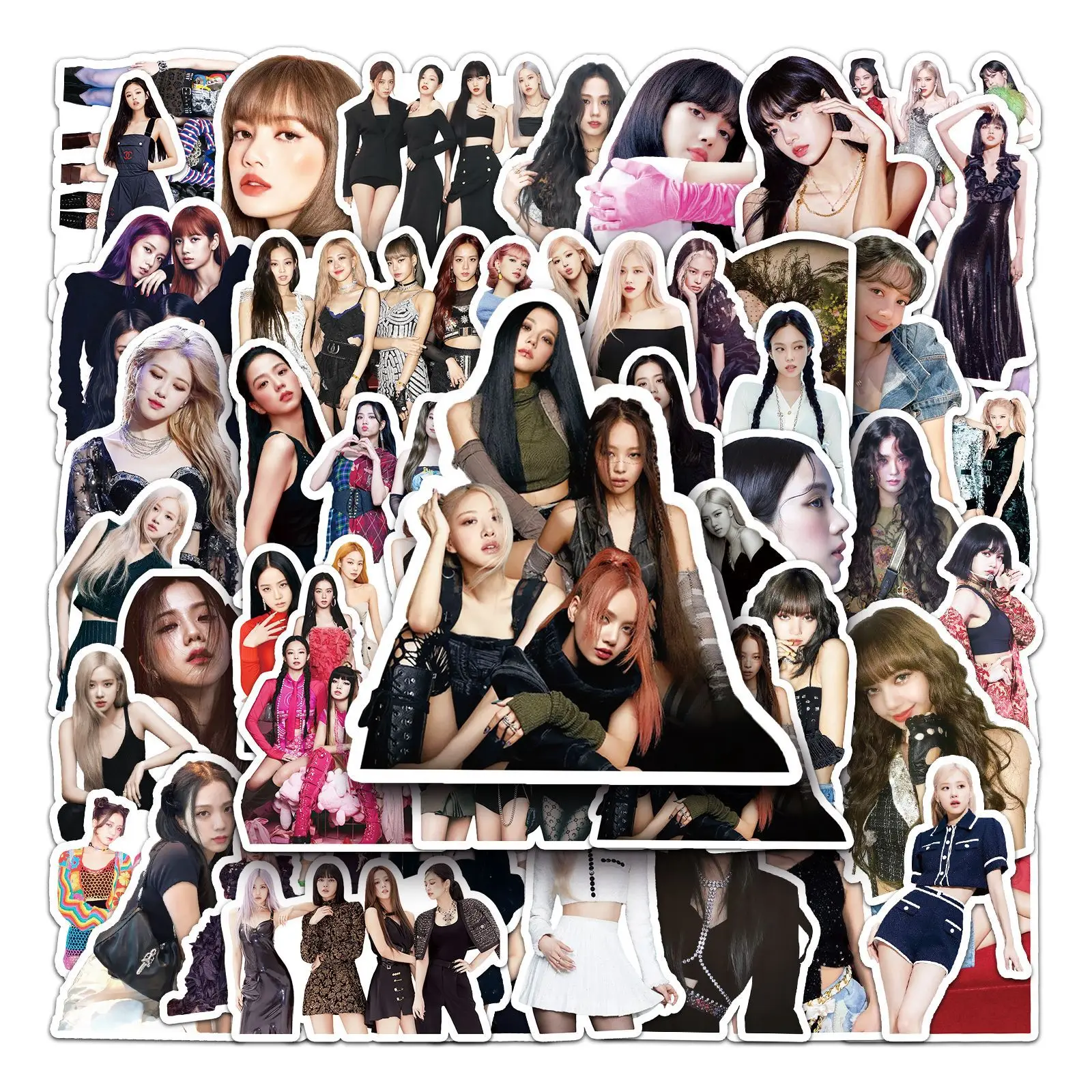 Newly trendy stickers hot girl group eco-friendly pvc waterproof stickers