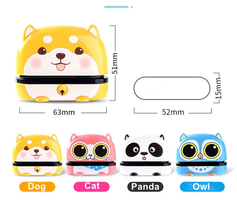 Custom Children Flash Toy Name Seal Personalized Expression Changeable Robot Toy Flash Stamps