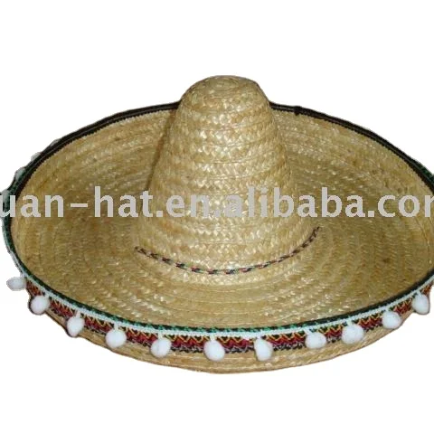 Factory Price Manufacturer Mexico Sombrero Wide Brim Straw Hat