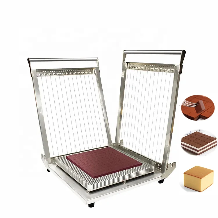 Cheese Chocolate Bars Cutting Machine Double Guitar Cutter Cheese Soft Candy Wire Cutter Chocolate Cake Cutting Machine