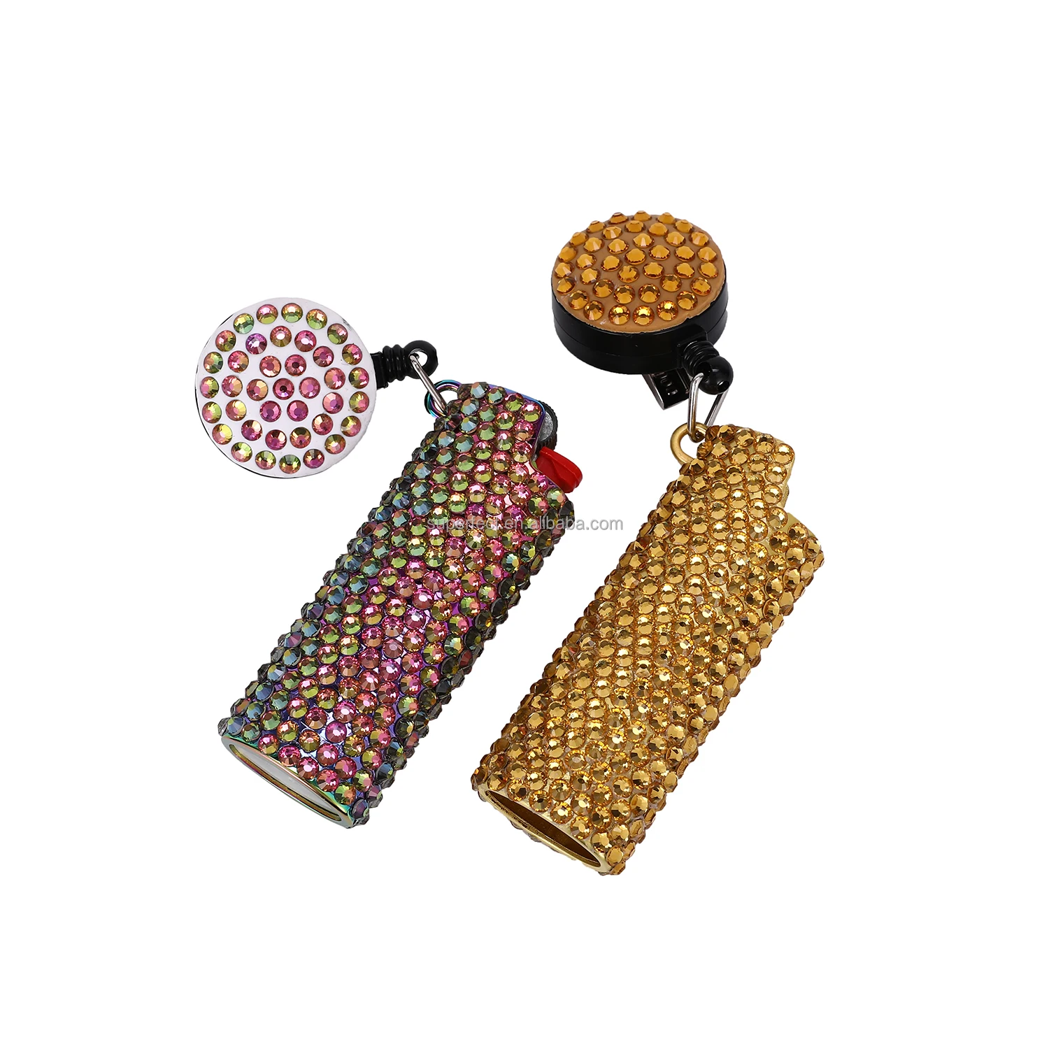 Custom Handmade Lighters Cigarette Stylish J6 Lighter Holder  Luxury Jewel Crystal Brilliant Diamond Lighter Case