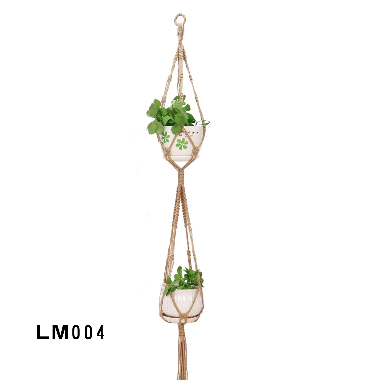 Boho Home Decor Macrame Plant Hangers  Indoor Wall Hanging Planter Basket Flower Pot Holder