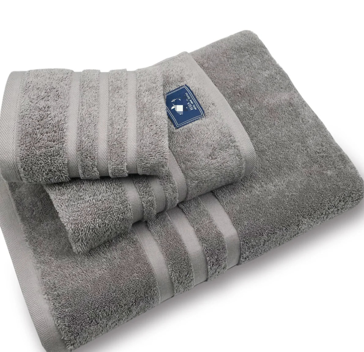 Hot sale Organic Cotton towel set Eco Friendly 3 pack bath and face towel White 100% Cotton hotel cotton towel