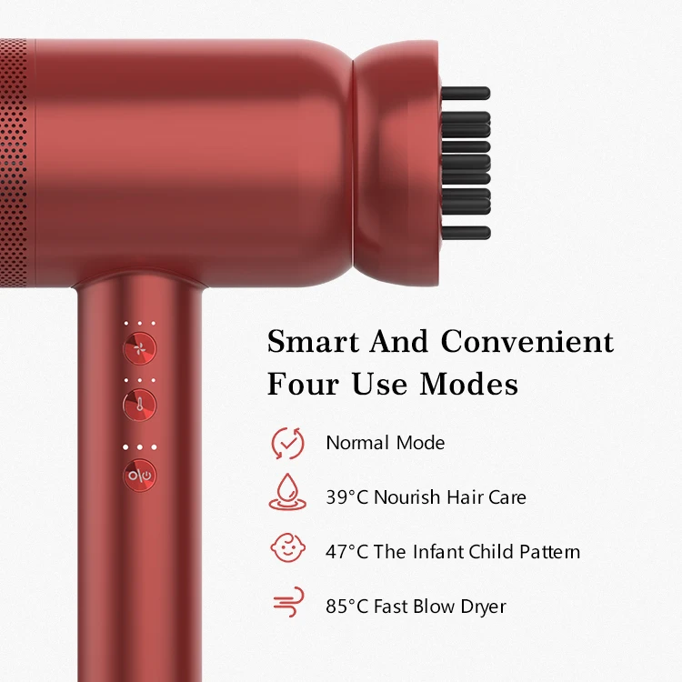 Professional BLDC motor ionic hair dryer strong wind brushless motor smart hair dryer blow Dryer