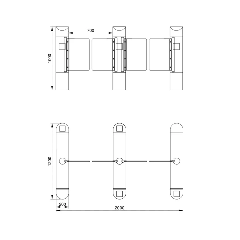 Factory directly sell durable stand swing turnstile barrier gate security speed pass small swing turnstile for check out counter