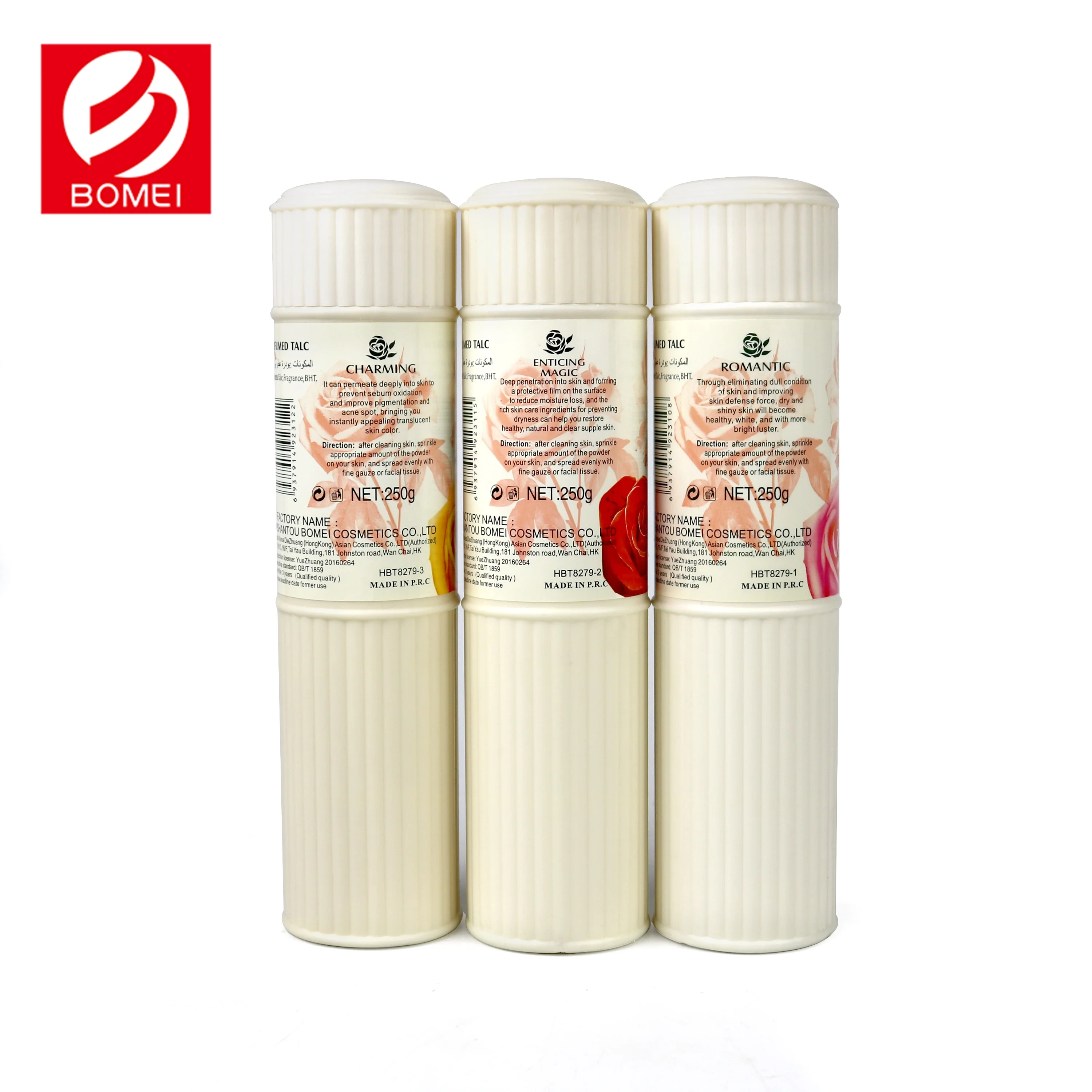 
OEM Private Label Flower Fragrant Soft Smooth Skin Care Talcum Powder 
