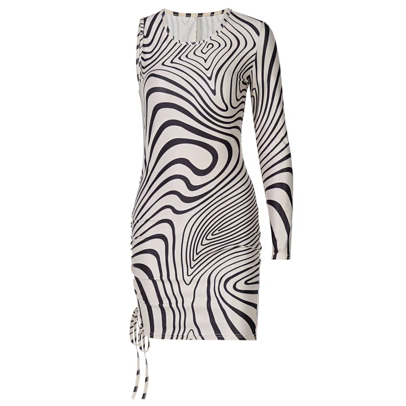 Hot Custom Wholesale Womens Fashion Chill Dresses Summer Cotton Clothes Knit Mini Bodycon Ladies Dress