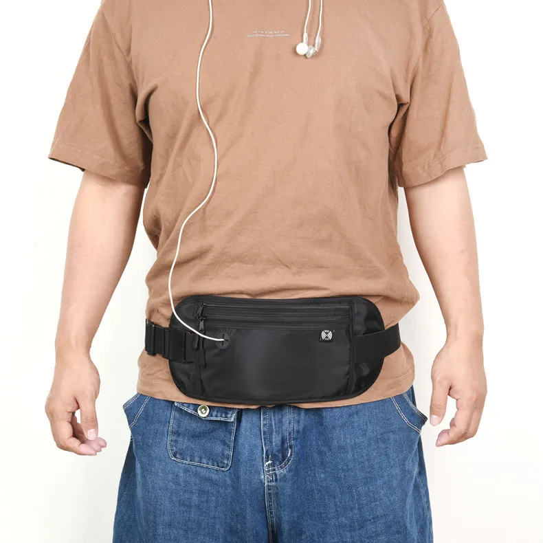 Travel Money Belt - Slim Passport Holder Wallet RFID Blocking Travel Pouch to Protect Cash, Credit Cards and Travel Documents