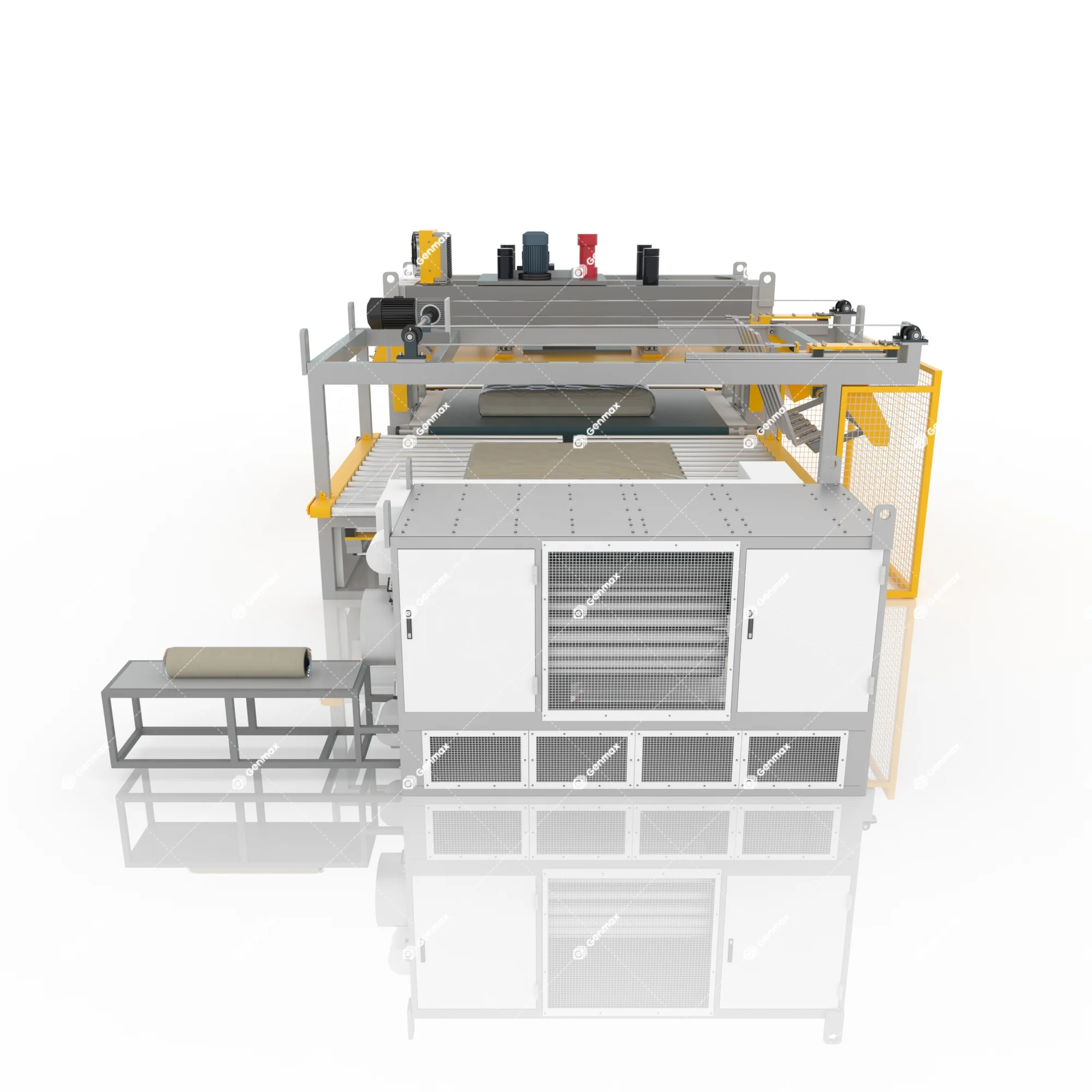 Mattress packing compressing vacuum packaging machine for latex mattress