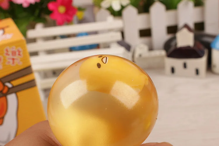 Anxiety Stress Relief Toys Eggs Silicone Push Bubble Balls Luminous Mini Figurine Internal Stress Balls