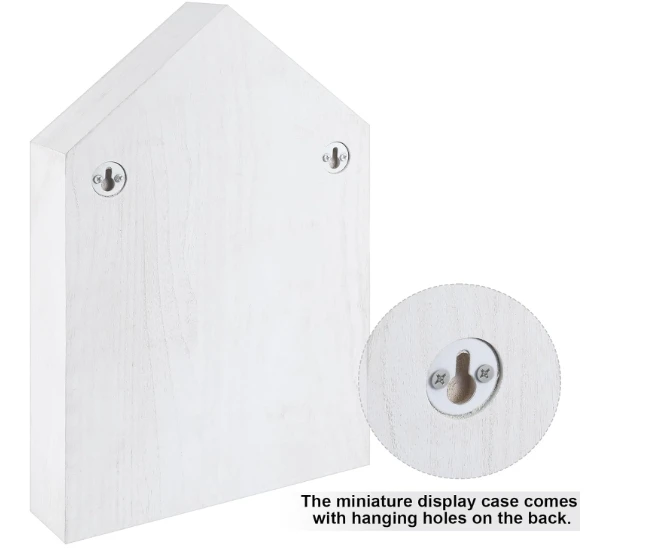 Party decoration Display Shelf Organizer Wall Mounted Curio Cabinet Wooden Display Case