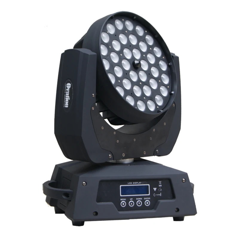 Wash Effects 36x10W RGBW Led Moving Head 15-60 Degree Motorized Zoom Light for Car Exhibitions