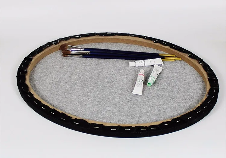 2022 художественные принадлежности овальные 30*40 см 280 г высококачественные черные растягивающиеся холсты для картины маслом