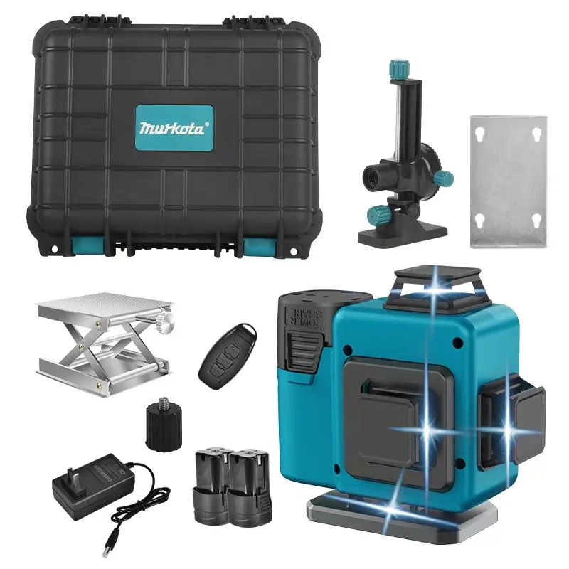 Factory High Accuracy Infrared Ray 12 Line Wall and Ground-level Spirit Level 4D All-around Wall Laser Level