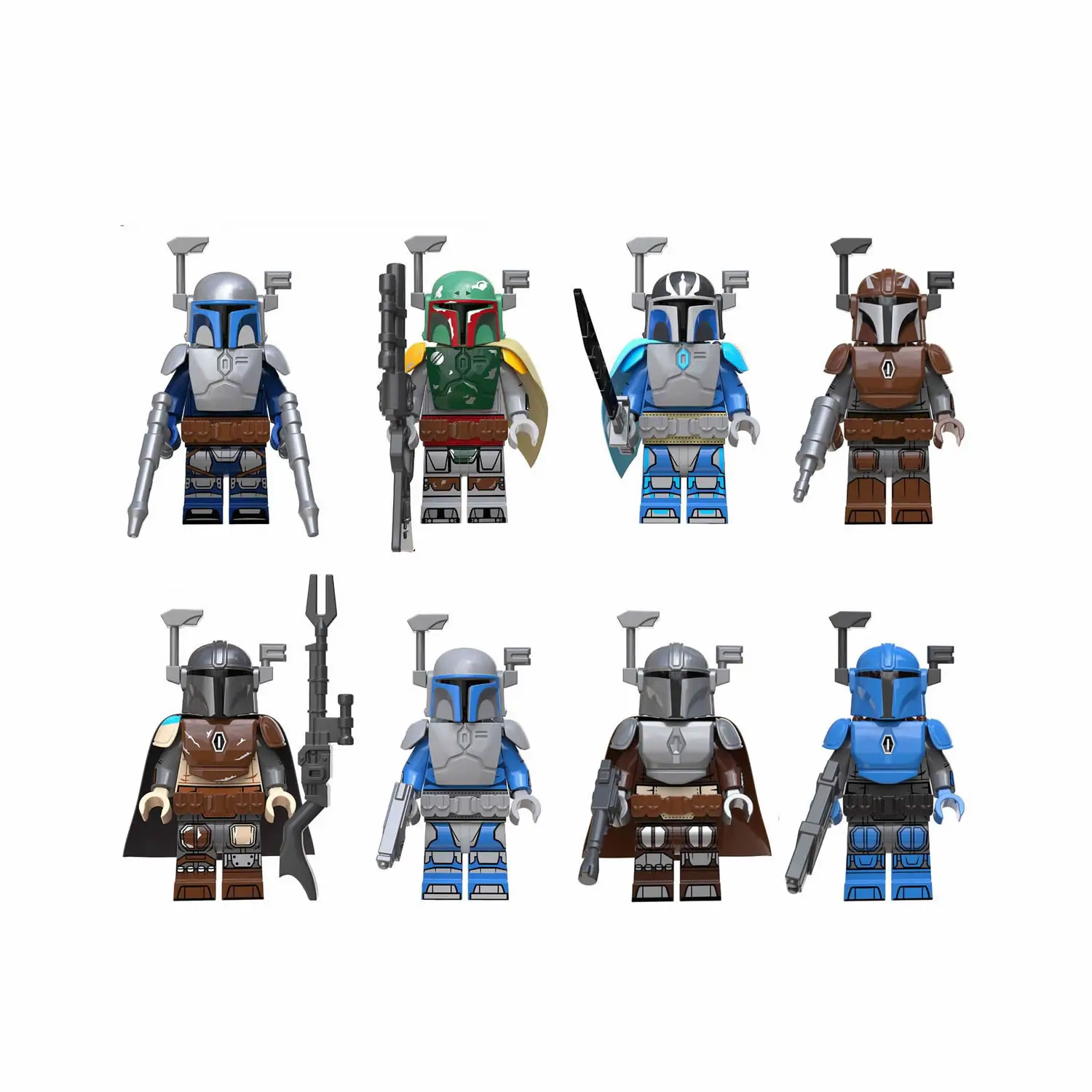 KT1041 Space Wars Minifigs StarWars Movie Characters Bounty Hunter Series Building Blocks Mini Figures Kids Block Toys