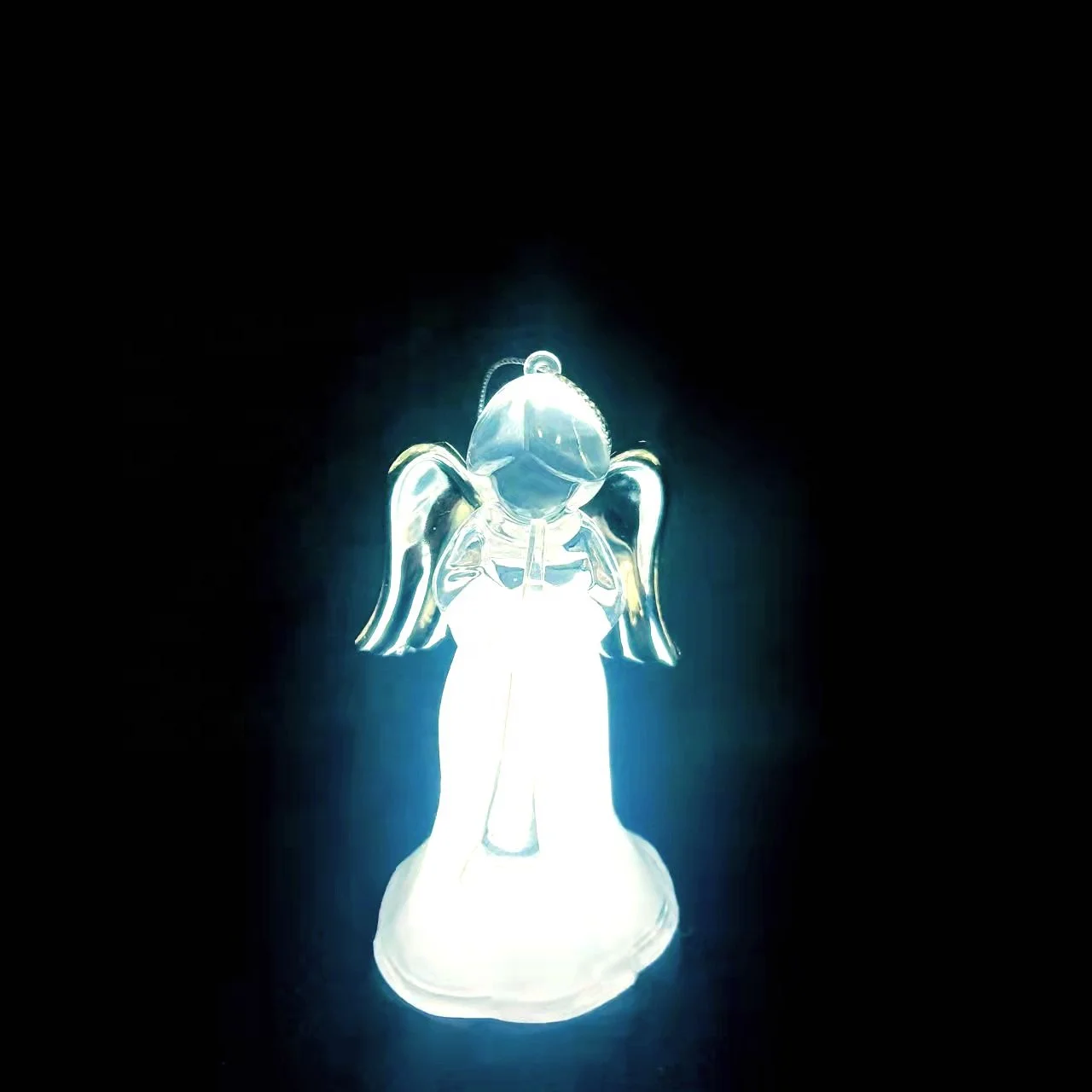 Factory price blown lovely little Acrylic  mini angel pendant Christmas decoration gifts and crafts