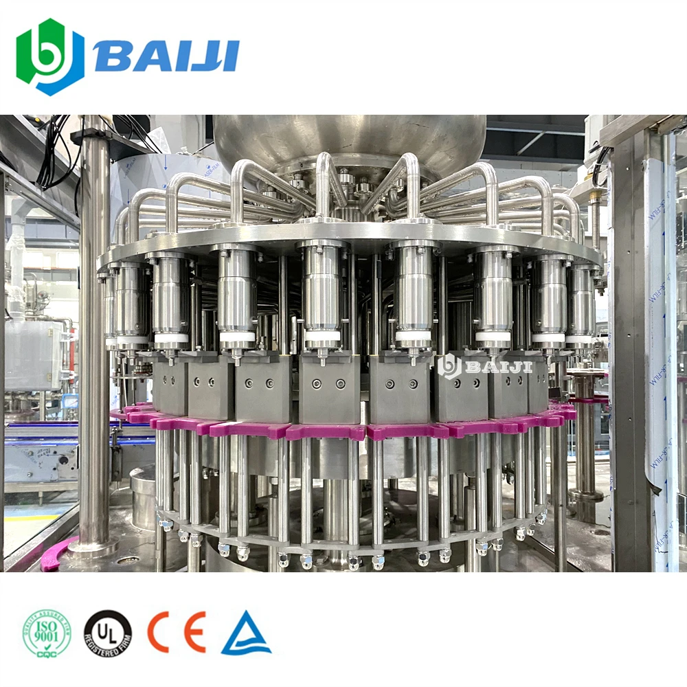 Fully automatic 500ml small scale rotary 3 in 1 fruit juice bottling making filling machine production line
