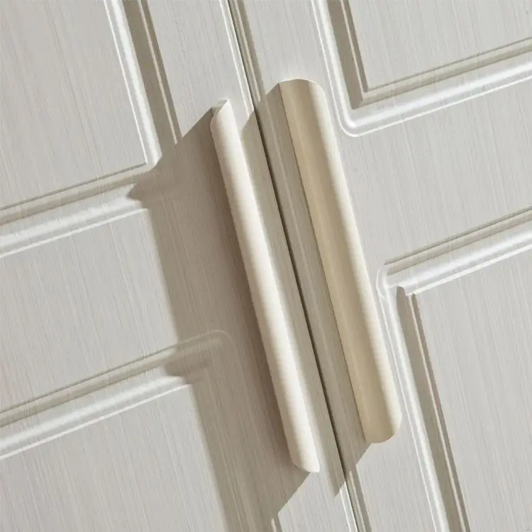 AILICHEN Beautiful Simple Design White Color Wooden Wardrobe Elegant With Big Space