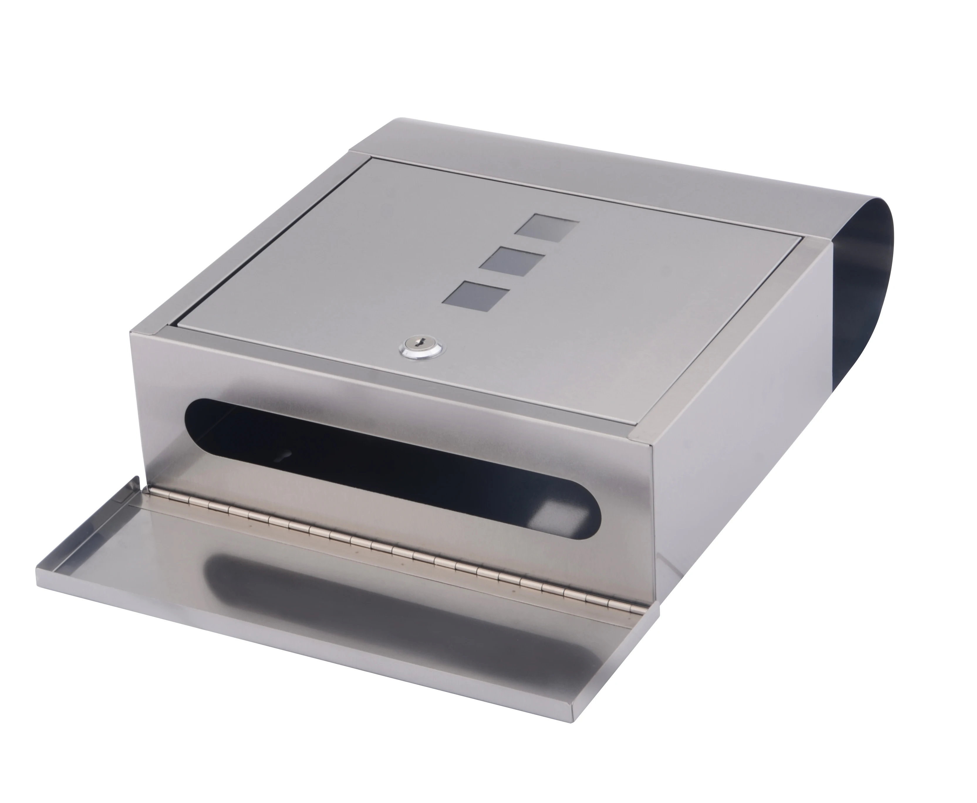 
Mailbox stainless steel 430 Mail Box Post with lock keys 