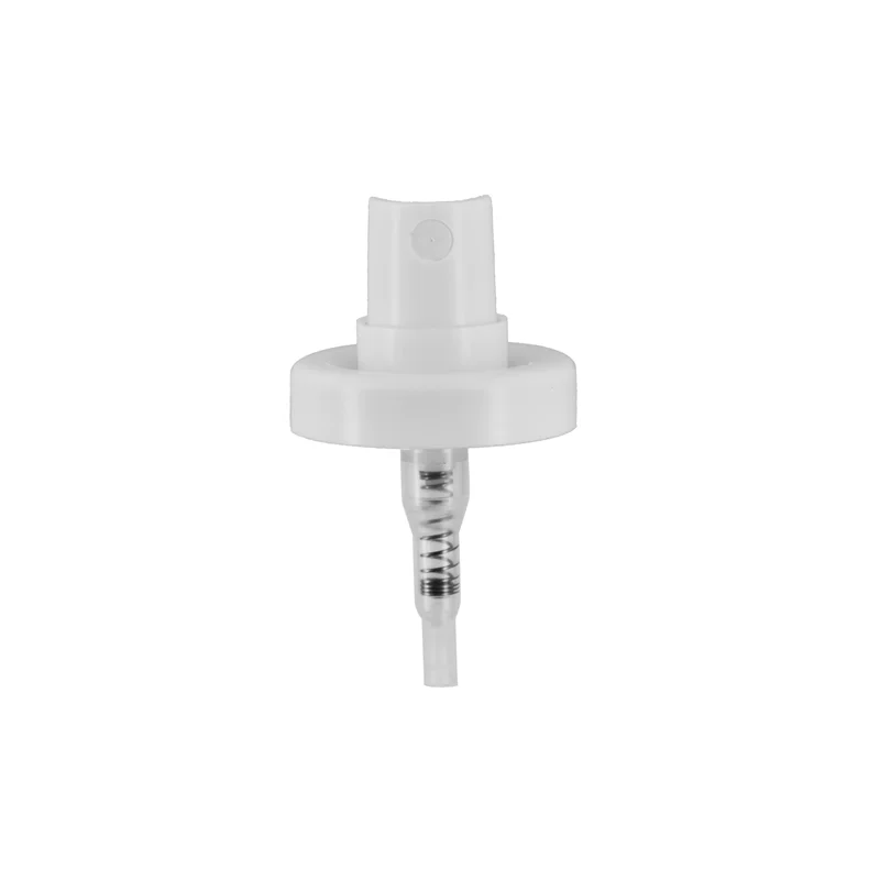 31.5mm snap-on fine mist sprayer plastic crimp spray pump 1 inch aerosol sprayer with double wall cap