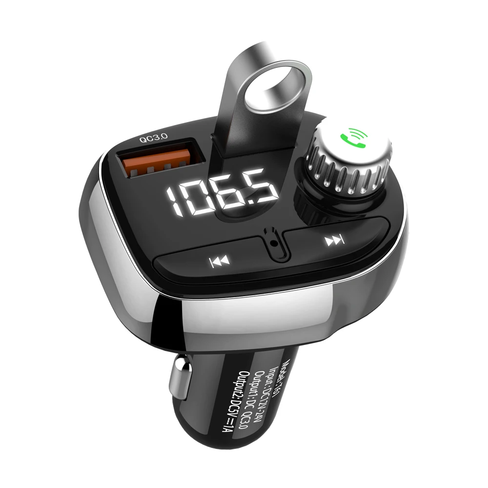 Quickcharge 3,0 автомобильный передатчик bluetooth MP3-плеер fm для автомобиля