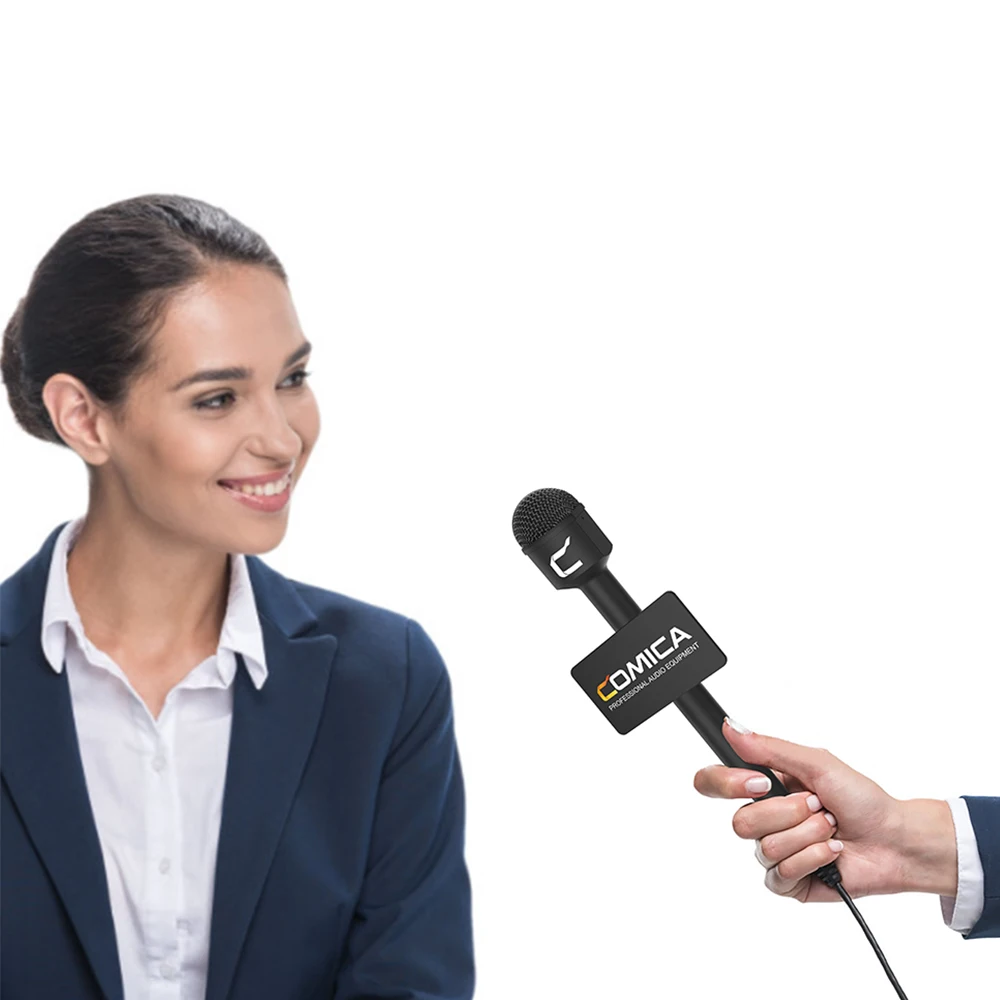 COMICA HRM-C Interview Microphone Dynamic Omni directional Microphone with 3 Pin XLR Connector Reporter Mic