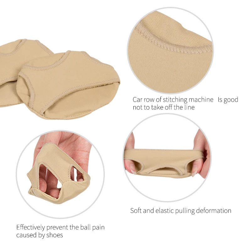 Feet Care Gel Metatarsal Ball of Foot Cushions Forefoot Pain Support Sleeves Front Foot Pads Insoles Silicone