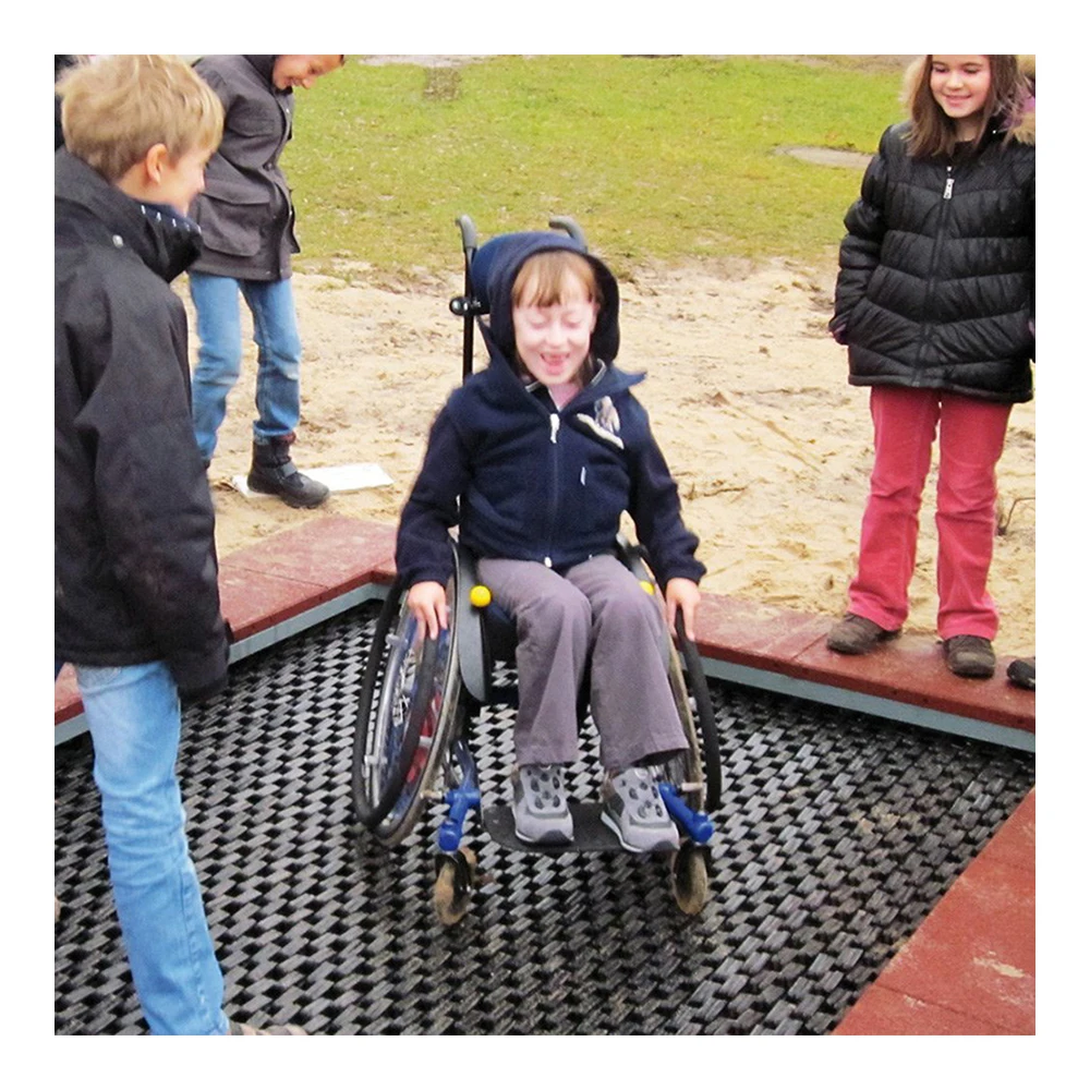 Outdoor Integrated Buried trampoline with frame street trampoline park children entertainment trampoline