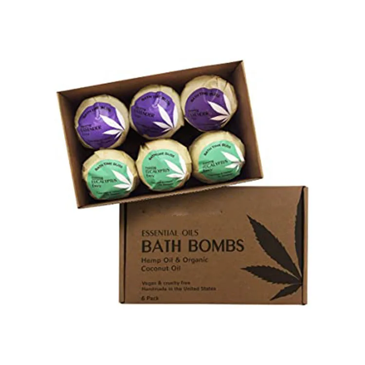 Подарочный набор с экологичным ароматом, натуральная роскошная упаковка бомбочек для ванны