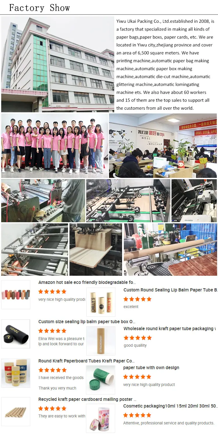 Empty deodorant stick lipstick container white lip balm push up deodorant Kraft paper tube