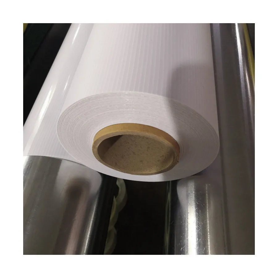 Flex Banner Hot Laminated Backlit Glossy 440GSM 300D*500D 18*12 3.20M 50M/R Digital Printing Material