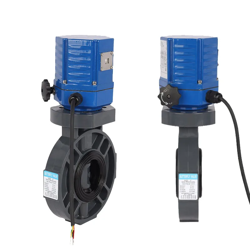 24V DC Low Torque Quarter Turn Electric Motorized  Butterfly Valve Actuator Price