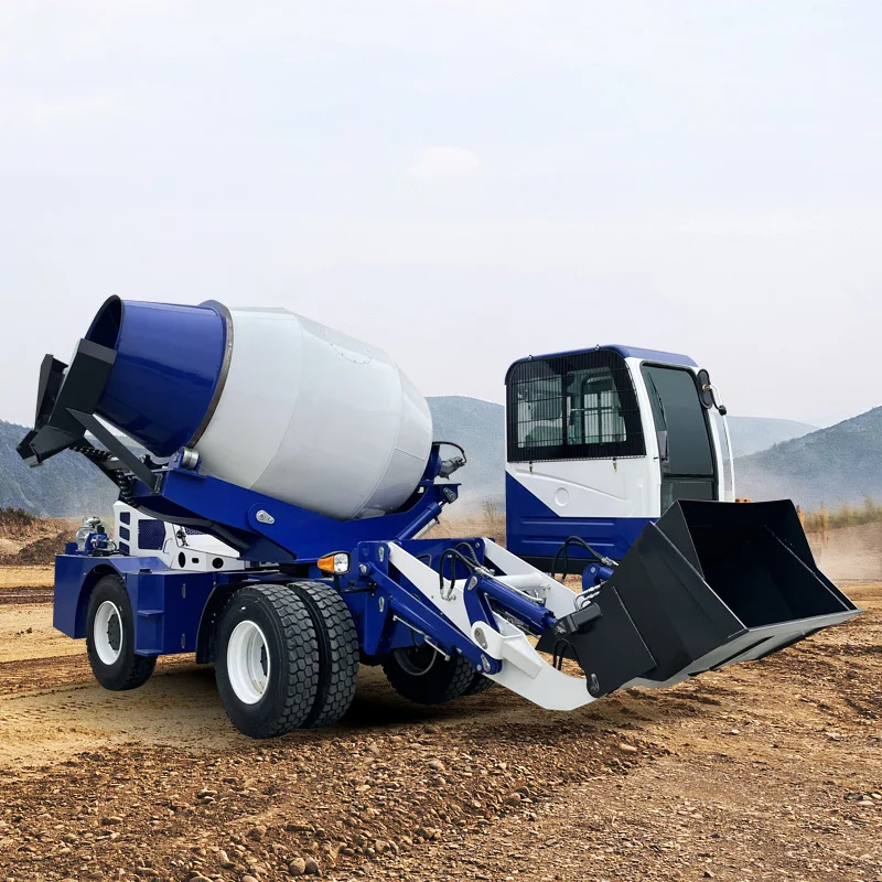 Chinese manufacturer SDXG China Self-Loading SDXG Hydraulic 0.7m3 1.2m3 3.5m3 Mobile Concrete Mixer Truck china loading