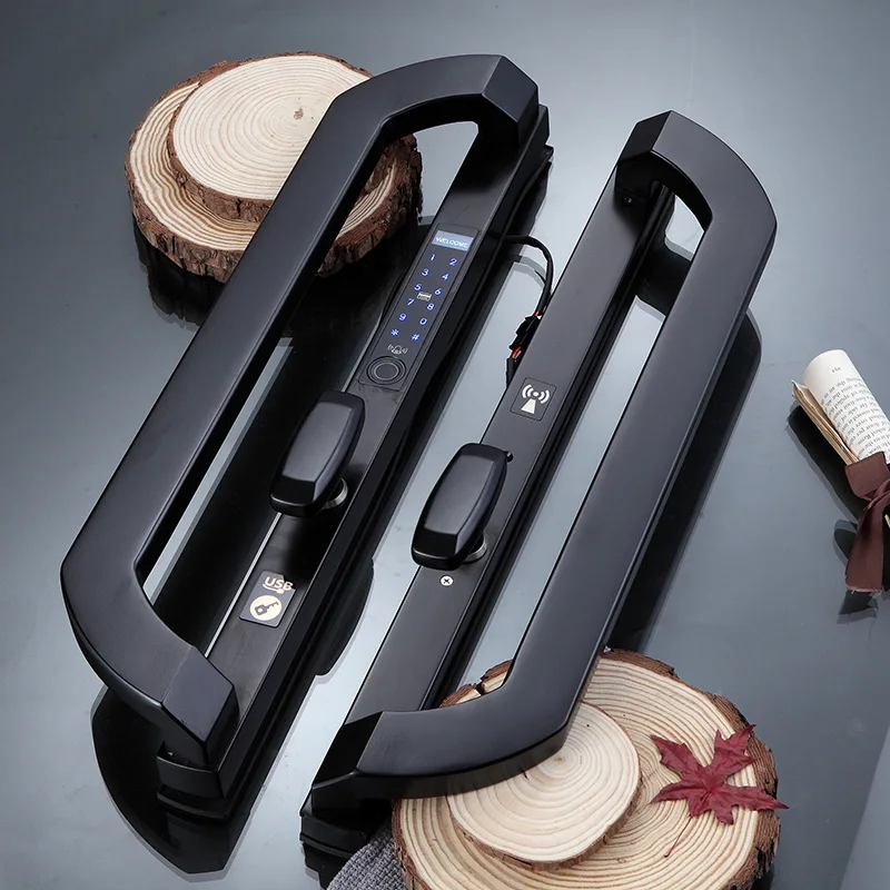 
Mobile phone APP Remote Control Smart Fingerprint Lock for Broken Bridge Aluminum Door 