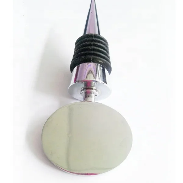 metal blank oval shaped wine glass stoppers blanks