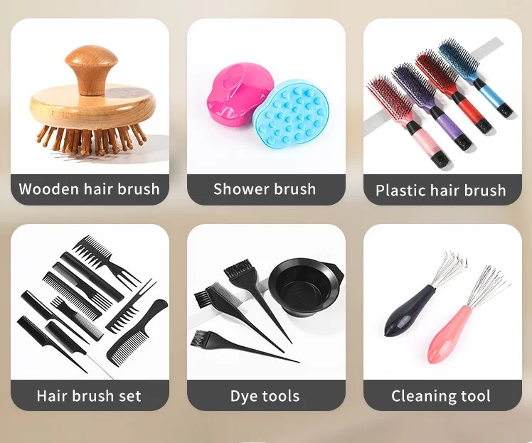Portable Traditional Unique Double Eyebrow Hair Brush Travel Oem Customized Logo 2 in 1 Boar Bristle Comb