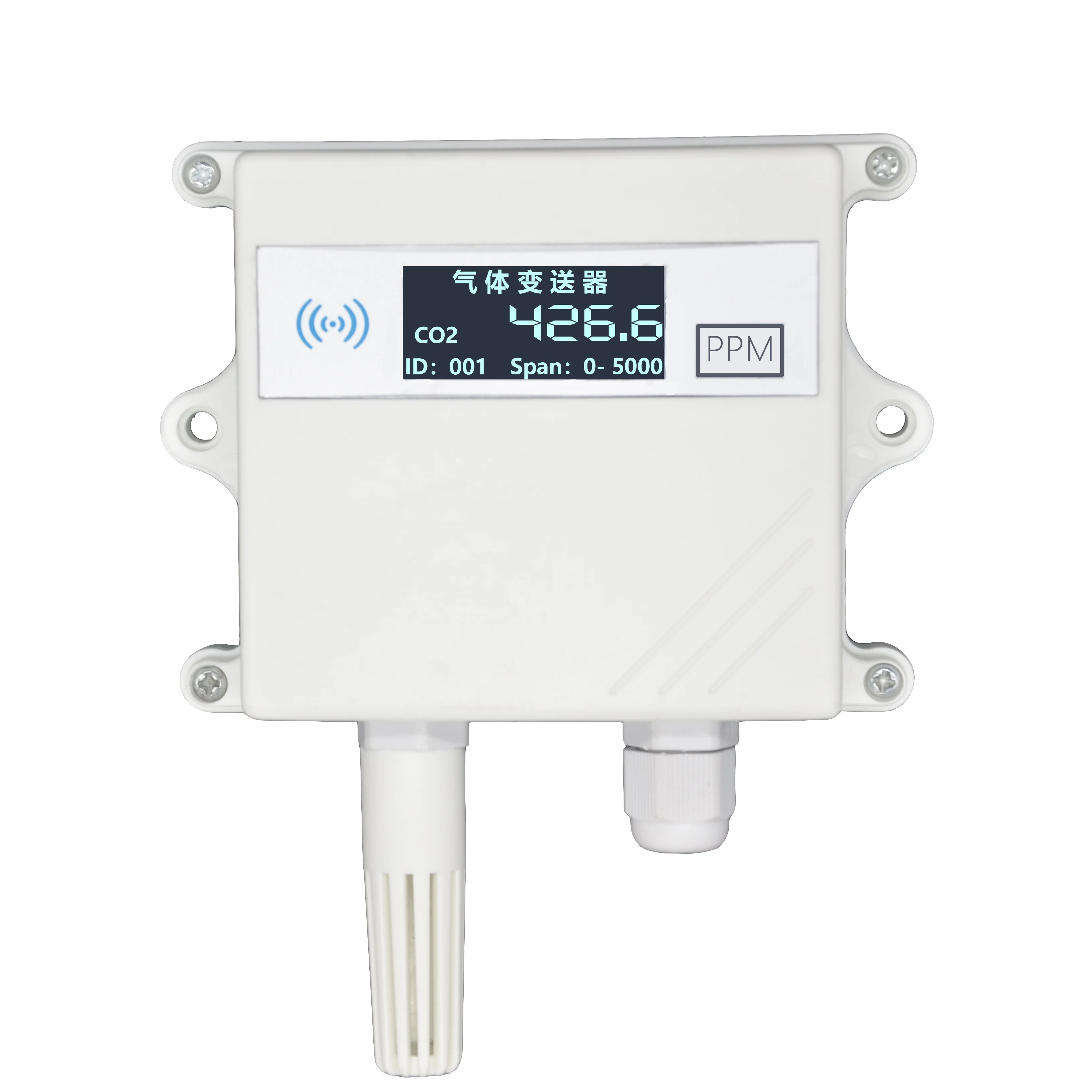 Environment RS485 Gas Detector 4-20mA 0-10V Carbon dioxide analog co2 sensor