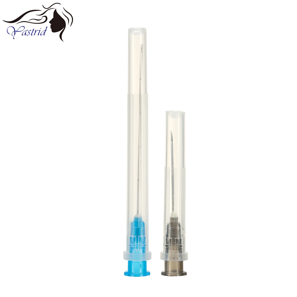 
Free Shipping Micro tip blunt cannula needle 23G 27G cannula for hyaluronic acid dermal filler injection 
