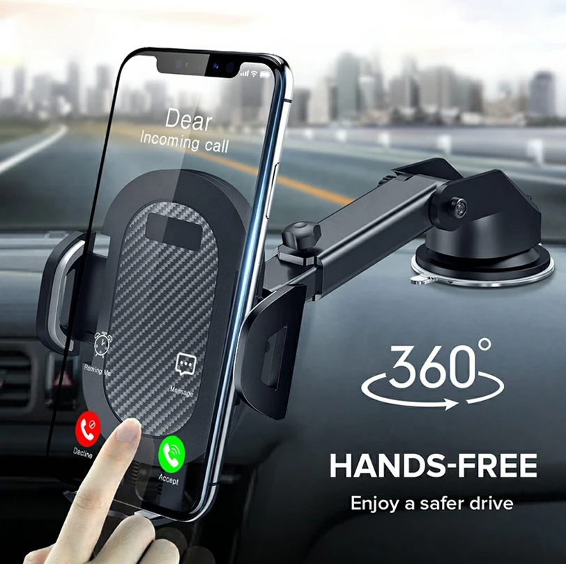 
Car Phone Holder For Windshield Dashboard Hot Sale Adjustable Car Navigation mobile phone holder Mobile Mount Phone Accessories 