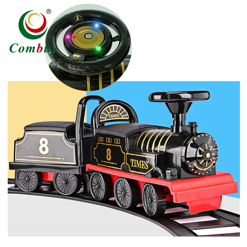 Сидят и воспроизводить музыку свет для поездки на машине или поезде Детская электрическая езда с треком