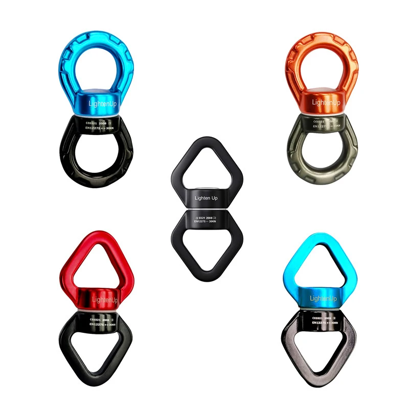 Swing Swivel Safest Rotational Device Swing Spinner Carabiner Swivel Climbing Rope Heavy Duty Carabiner Clips