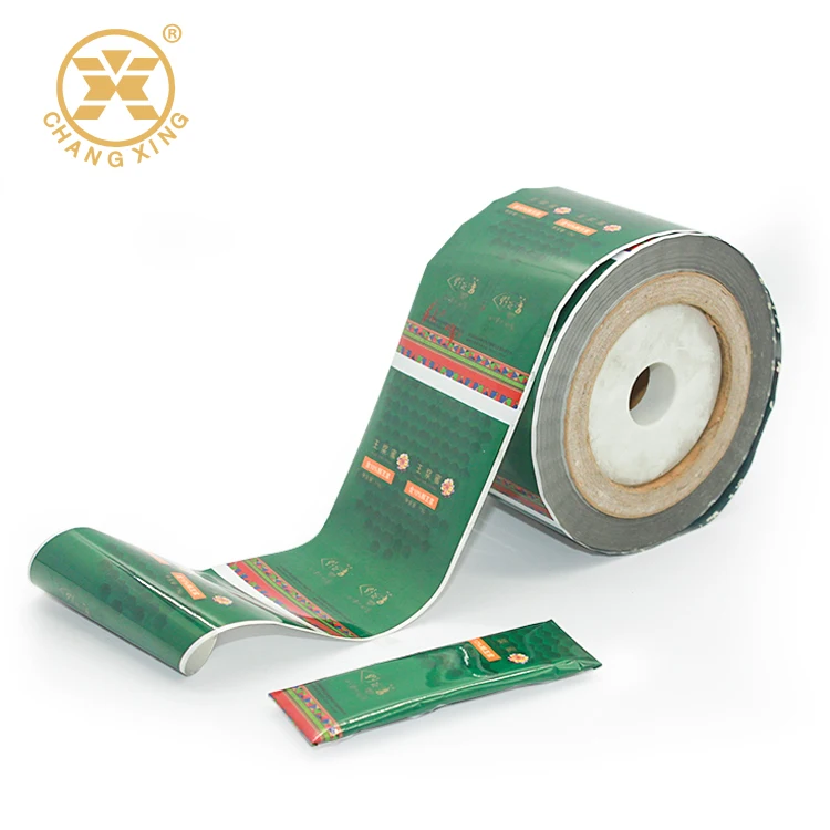 Ламинированные пакеты из алюминиевой фольги, рулон пленки для кофе, чая, пакеты в индивидуальной упаковке для чая