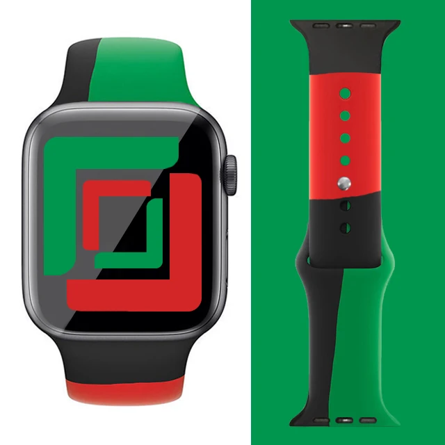 Ремешок для Apple watch series 6 5 4 3 2 1 38m 40m 42m 44m классический силиконовый браслет iWatch