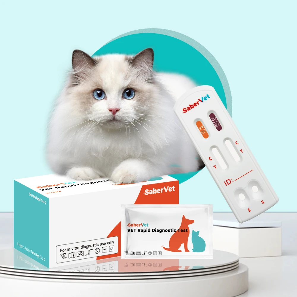 Felv Fiv Diagnostic Test Kits Combo Veterinary Diagnostic Rapid Test High Quality