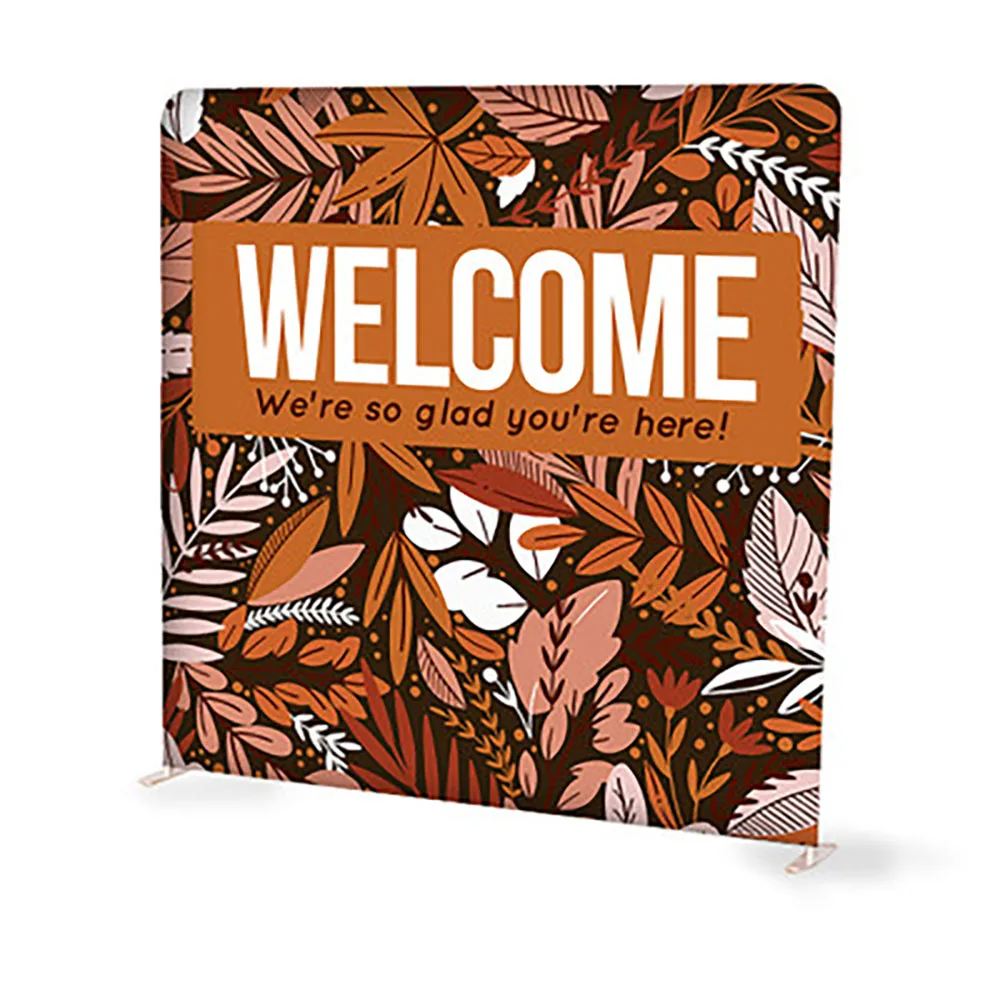 Promotion Photo Background Welcome Exhibition Trade Show Pop Booth Stands Display Tension Fabric Banner for events