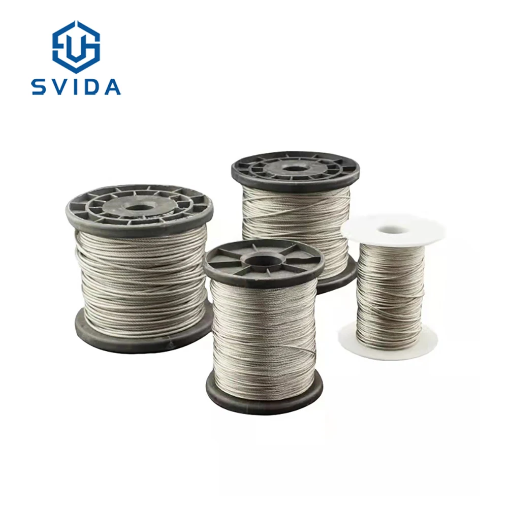 High Quality Stainless Steel 316 7x7 Strand Wire Rope Metal Strip 6mm 8mm For Cable Seal