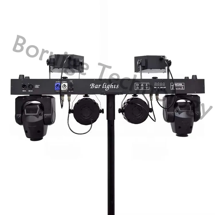 DJ Party Disco Bar сценический свет 12x1 Вт RGBW 5 в 1 Светодиодная движущаяся головка Par Beam лазерный эффект света со штативом