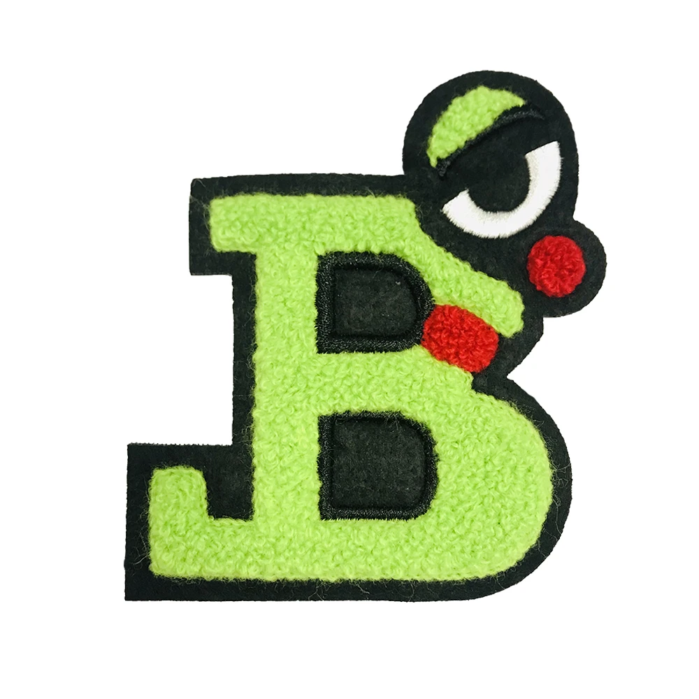 Custom iron on chenille patches letters for jackets