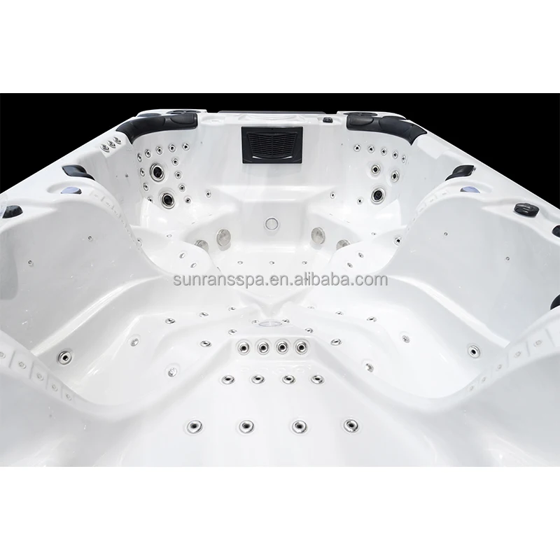 Sunrans Big Size 10 Person Hot Tubs Balboa System Hottub Outdoor Spa Pool for Backyard