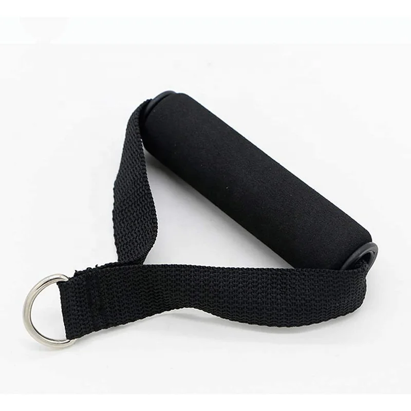 Factory Direct Sales Wholesale Soft Handle Exercise Handles for Gym Cable Machine With Foam Cotton Ribbon